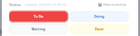 Edit task status